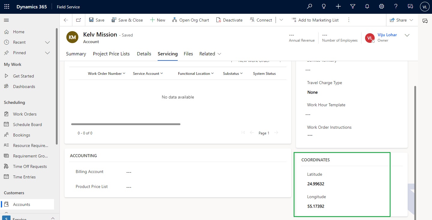 Map Dynamics 365