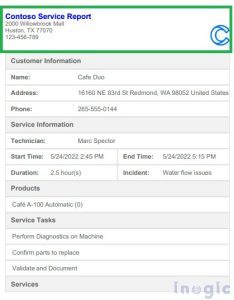 How to modify the OOB Field Service technician service Report using PCF ...