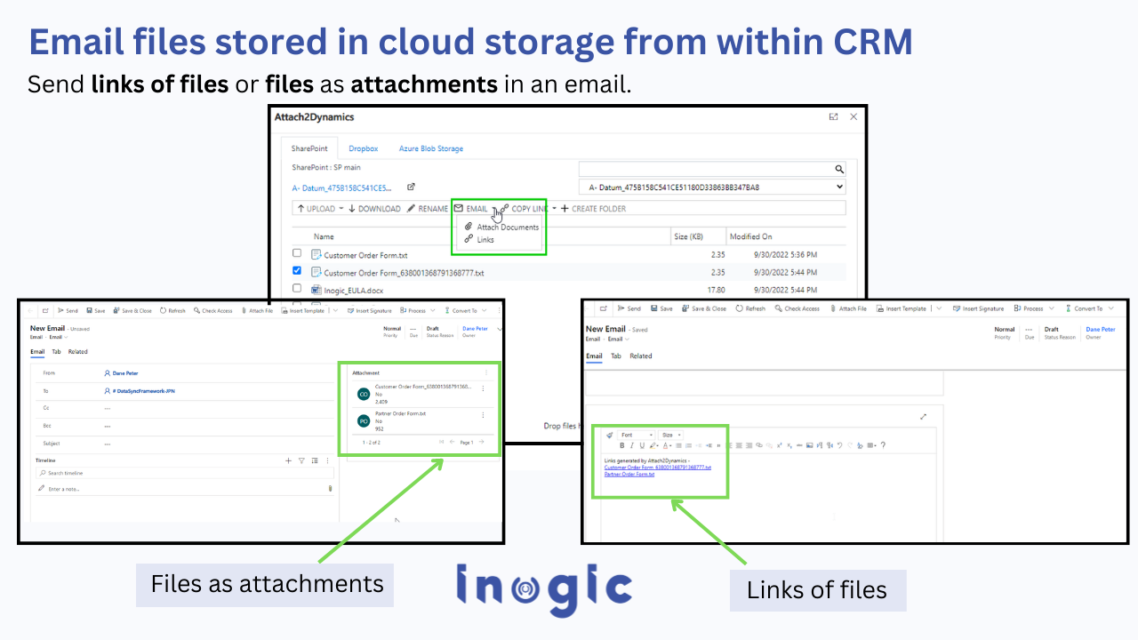 Dynamics 365 CRM storage