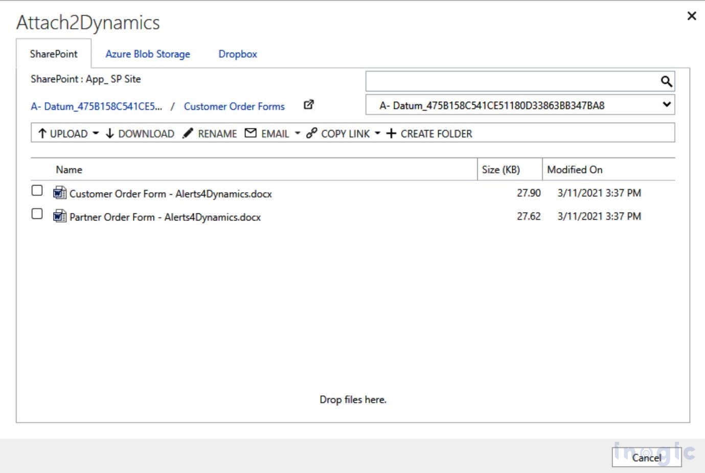 Dynamics 365 CRM Storage Space