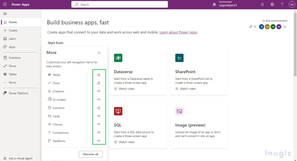 Enhanced UI for improved New User Experience while using Power Apps ...
