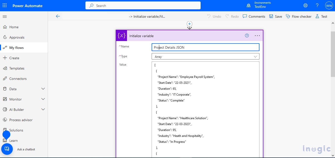 Filter Array action in Power Automate