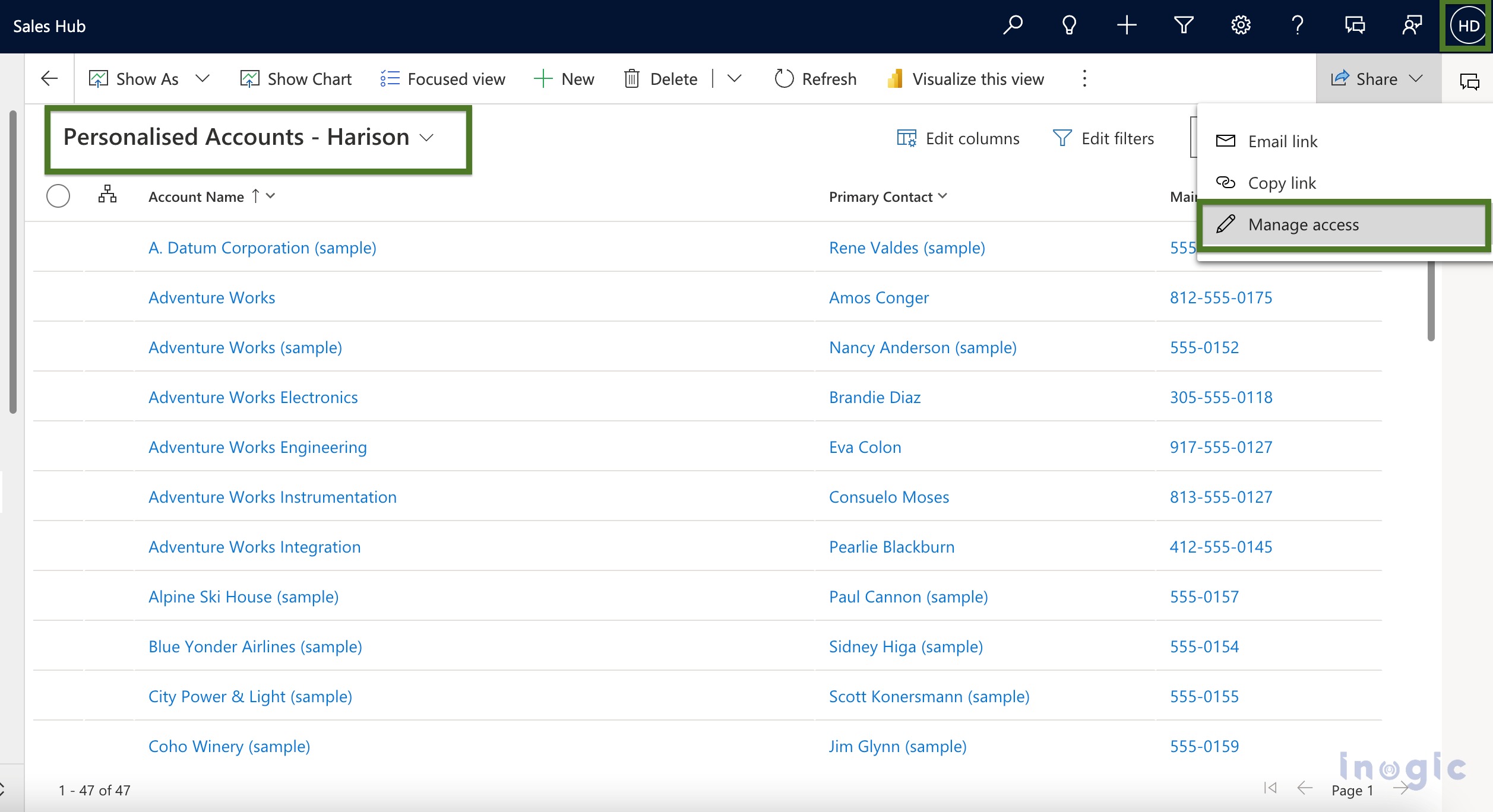 provision on Dashboards and Views