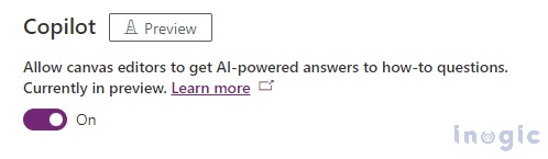 Creating Canvas App using AI Copilot (preview) option