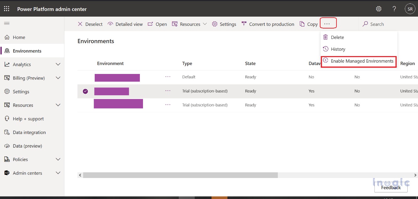 Power Platform Admin Center