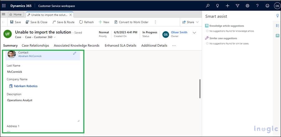 Customer 360 component in Microsoft Dynamics 365 Customer Service ...