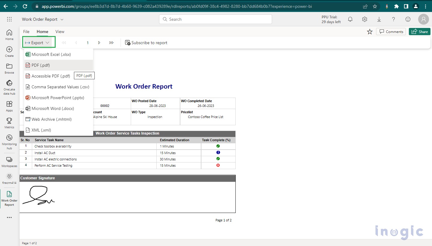 Power BI Report Builder