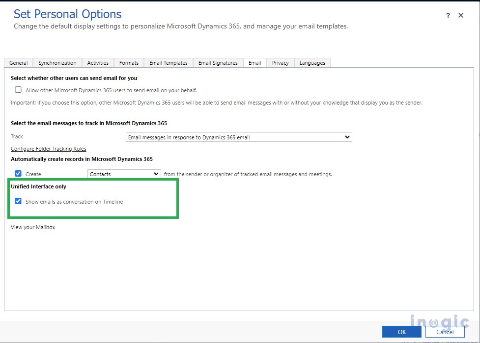 Dynamics 365 Timeline