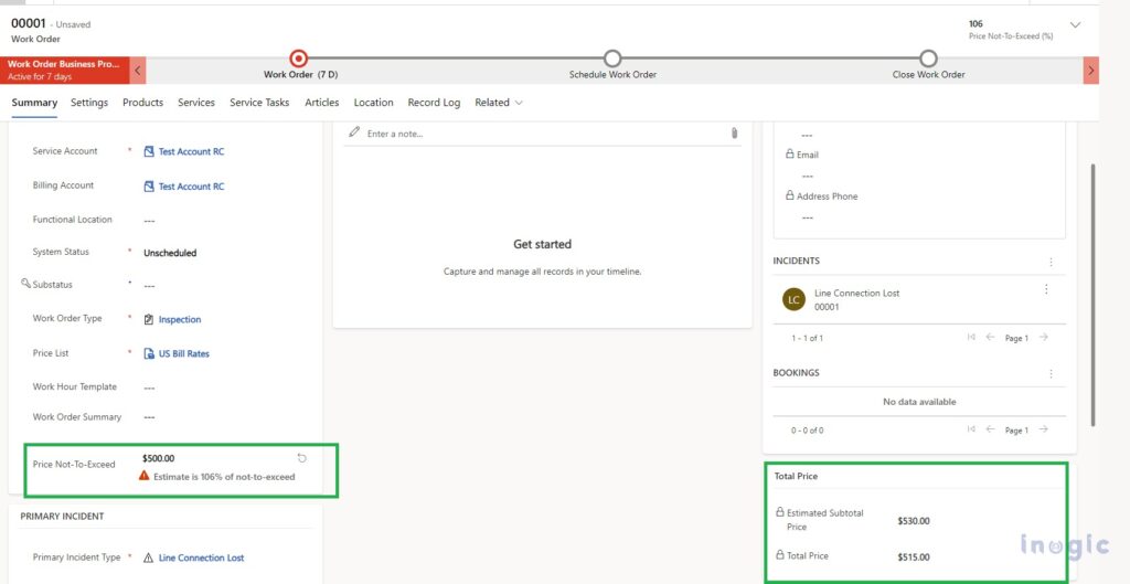 Not-to-Exceed Setting with Field Service Dynamics 365 - Microsoft ...