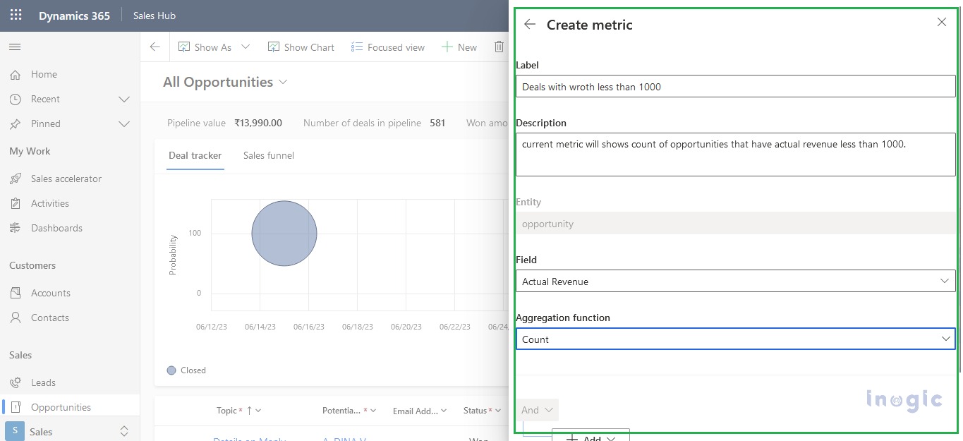 Pipeline View in Dynamics 365