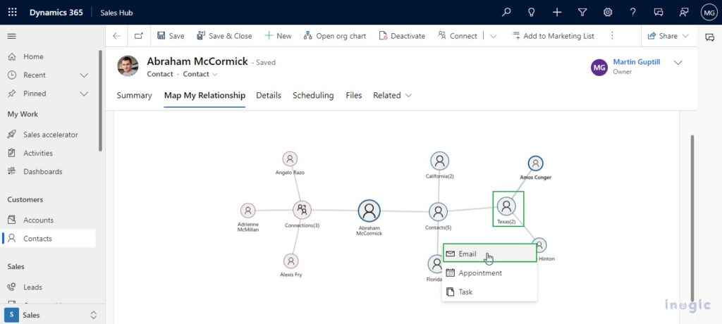 Trace entity relationships in a Mind Map view within Dynamics 365 using ...