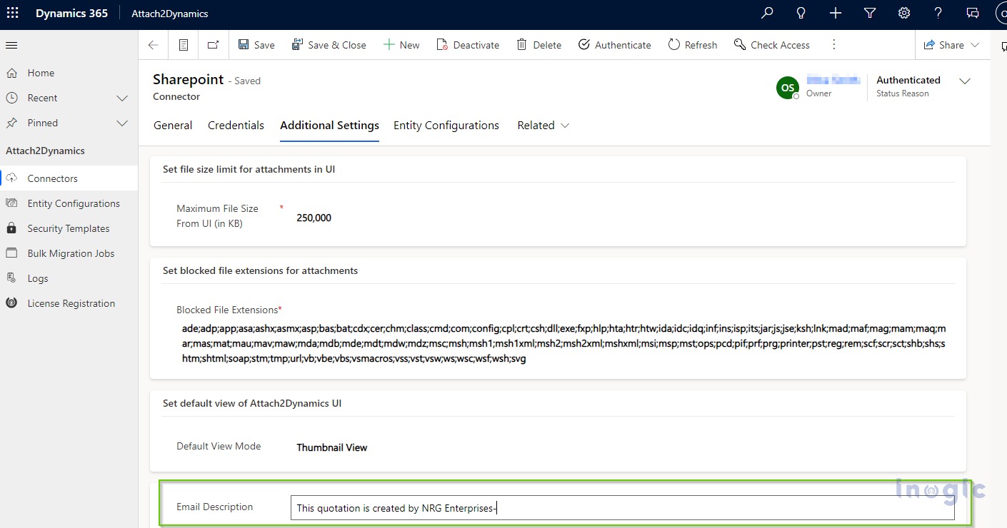 Attachment Management Dynamics 365