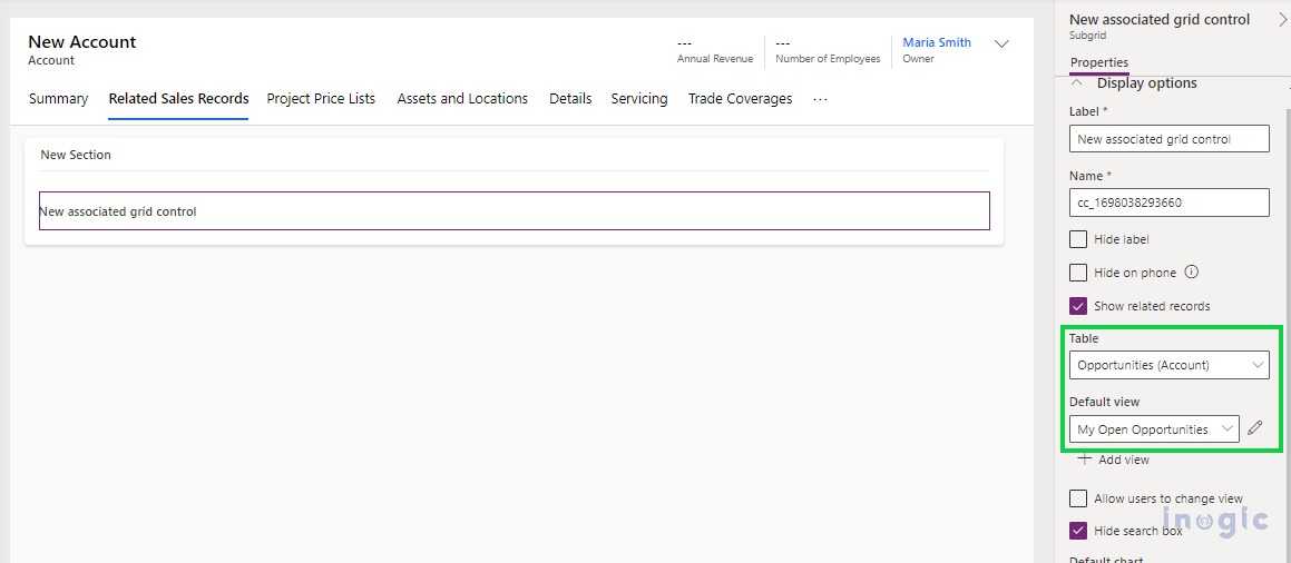 Simplify Form Design using Associated Grid Control