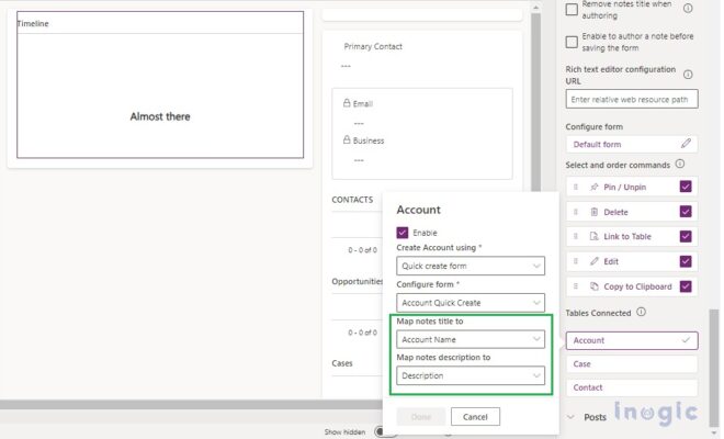Easy linking of Notes to the Table from the Timeline with Power Apps ...