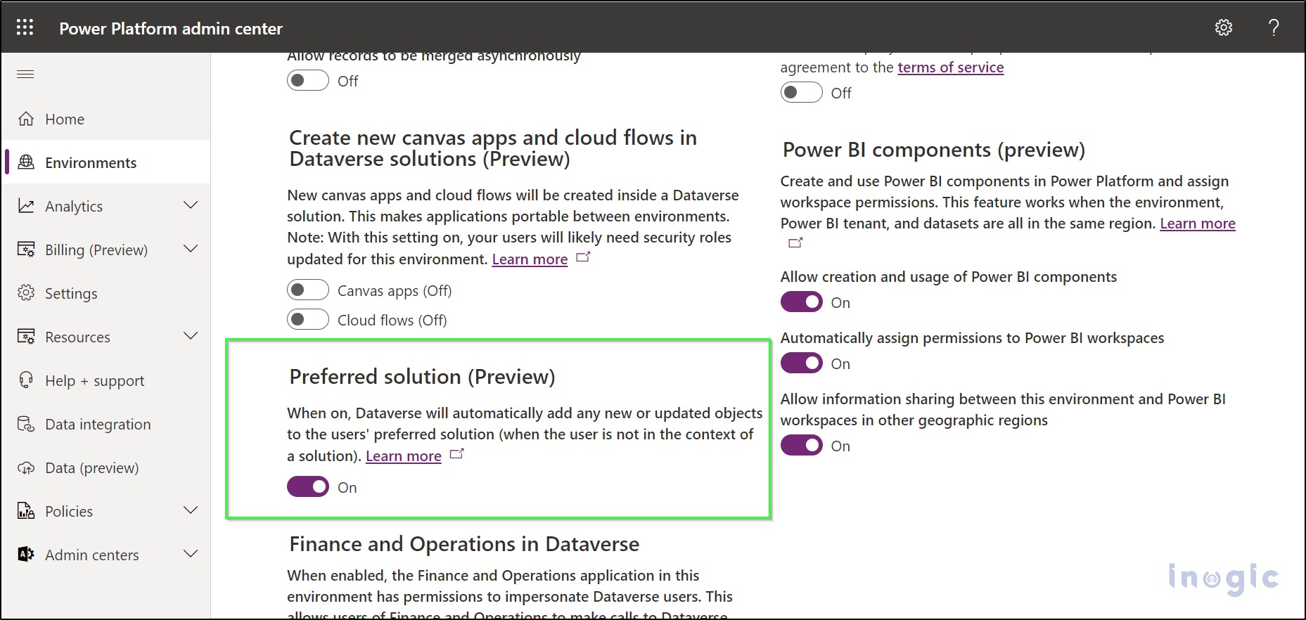 Preferred Solution in Power Apps