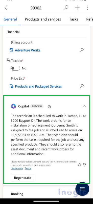 Dynamics 365 Field Service Mobile App