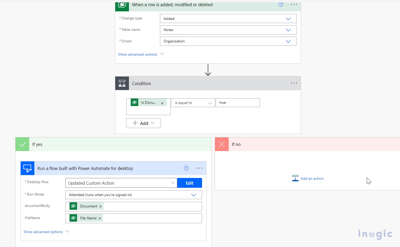 Custom Actions with Desktop Flows