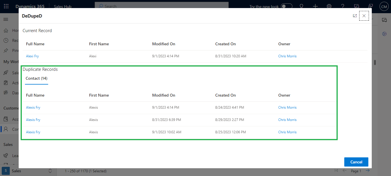 Duplicate Dynamics 365 CRM Data