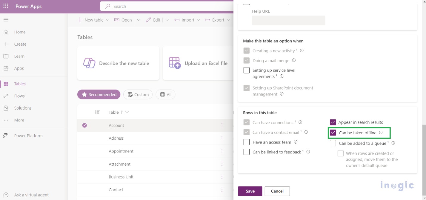 Offline Capabilities in the Canvas app within Dynamics 365