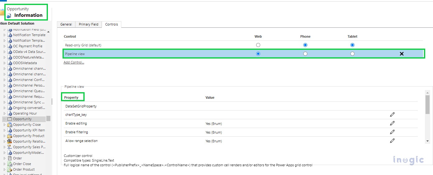 Pipeline view in Dynamic 365