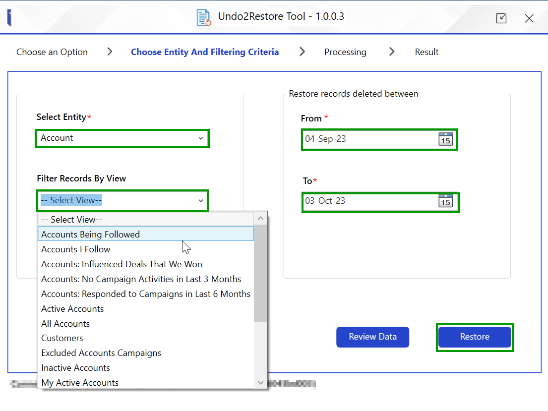 Restore Deleted Dynamics 365 CRM Records