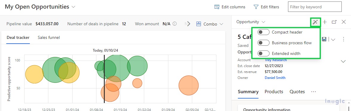 Personalize Pipeline view in Dynamic 365