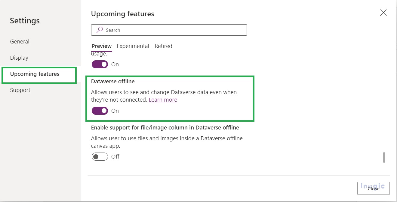 Offline Capabilities in the Canvas app within Dynamics 365