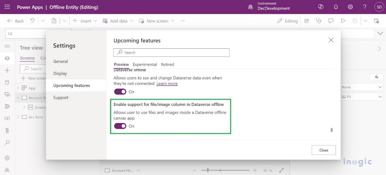 Canvas App within Dynamics 365