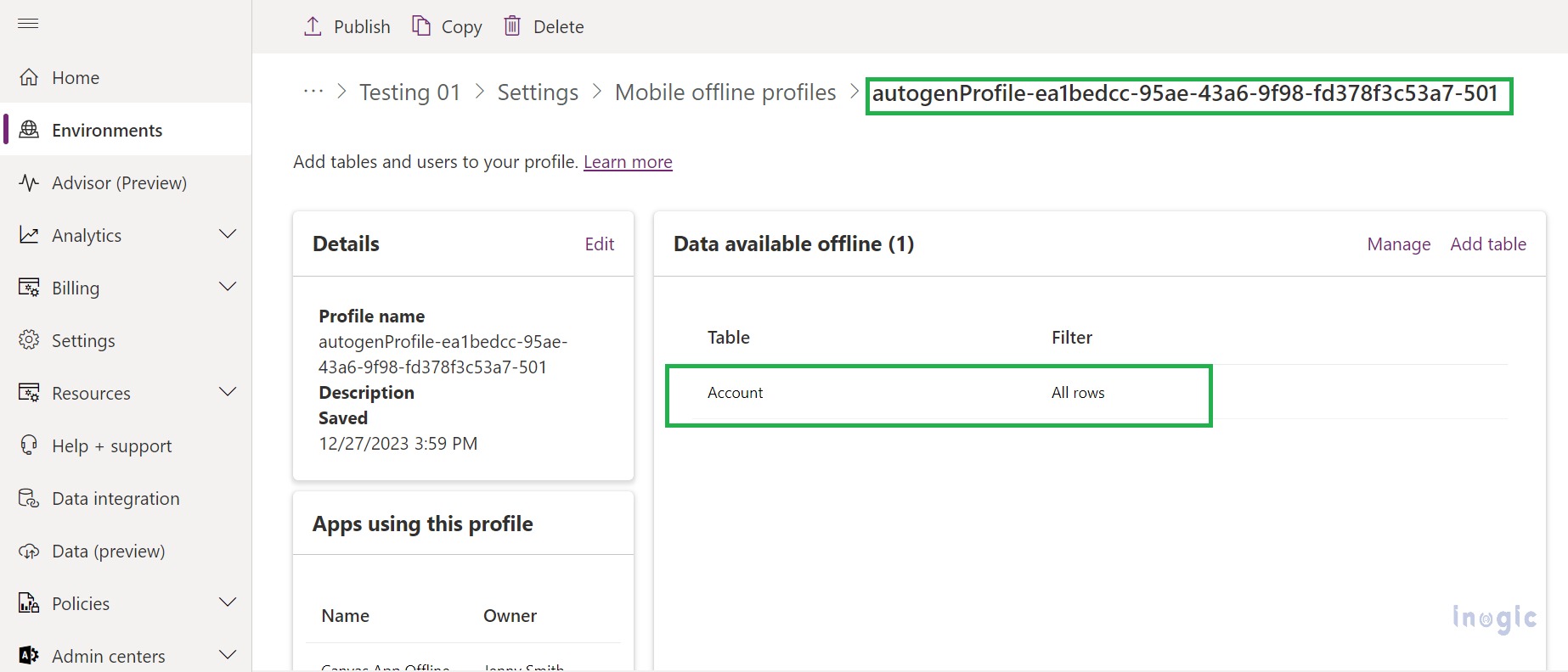 Offline Capabilities in the Canvas app within Dynamics 365