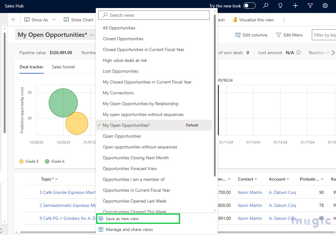 Personalize Pipeline view in Dynamic 365
