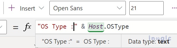 Power Apps using Host Object