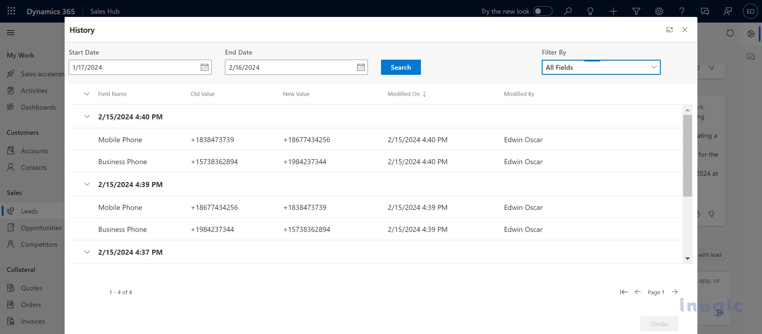 Copilot and Inogic Data Recovery App