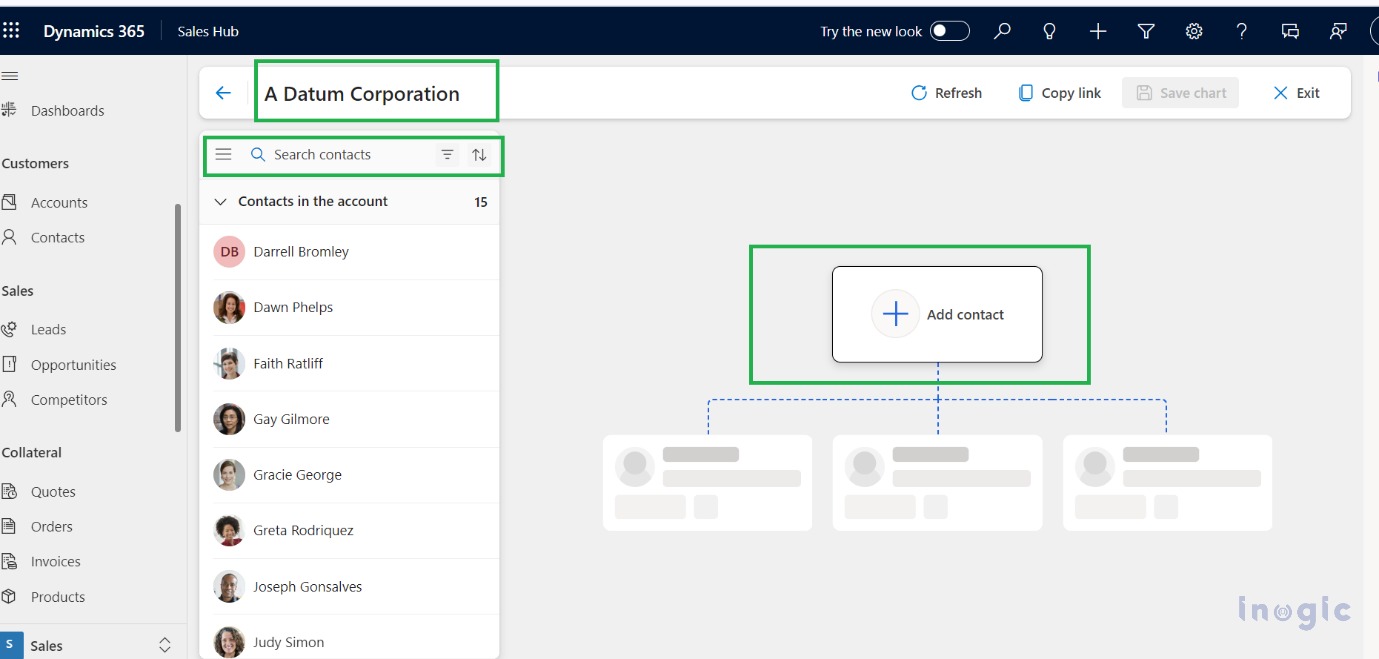 Organization Charts within Dynamics 365