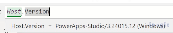 Power Apps using Host Object