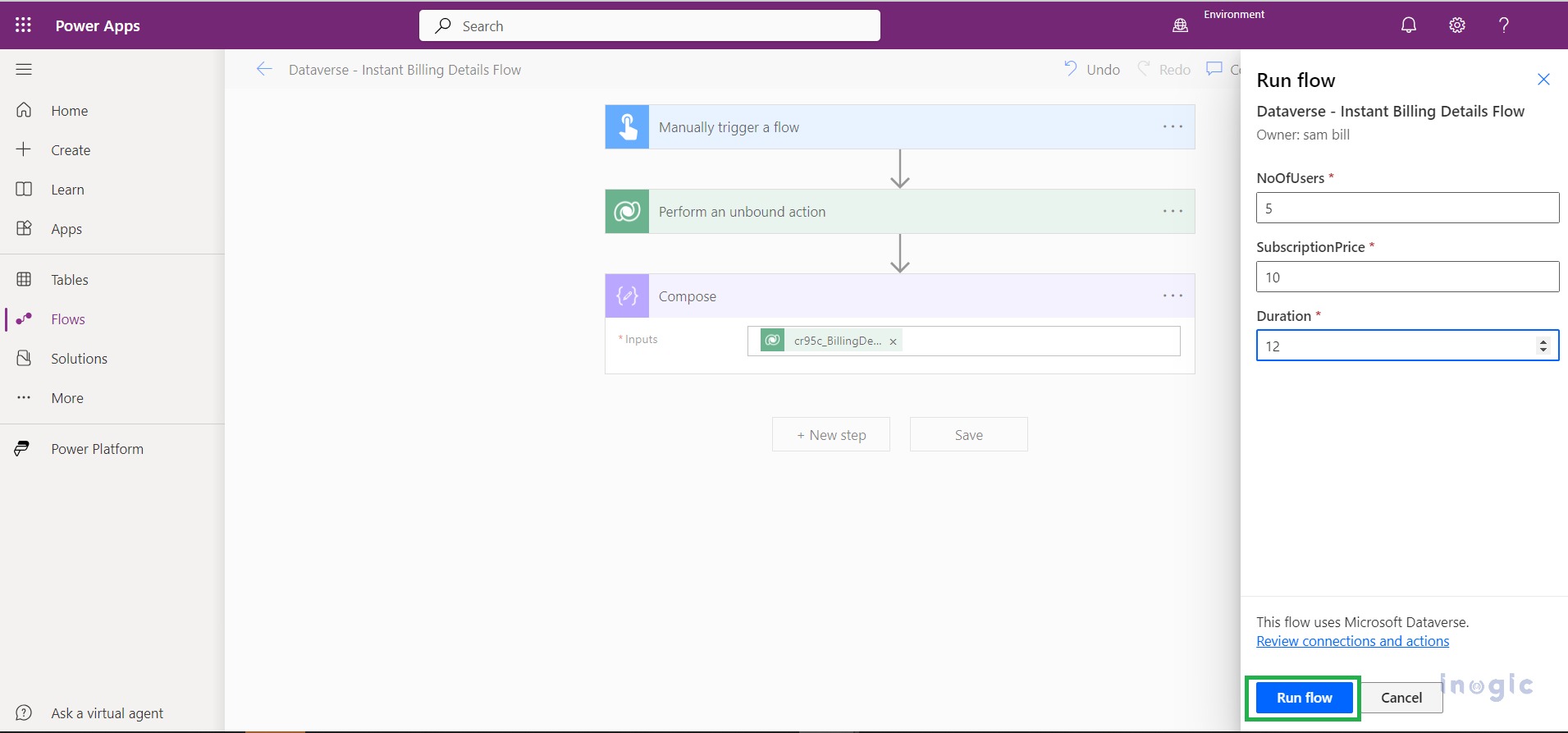 Power Automate Cloud Flow