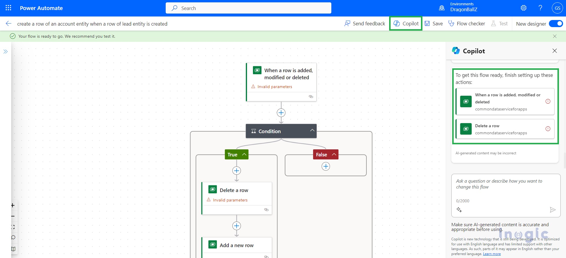 Power Automate Flows with Copilot