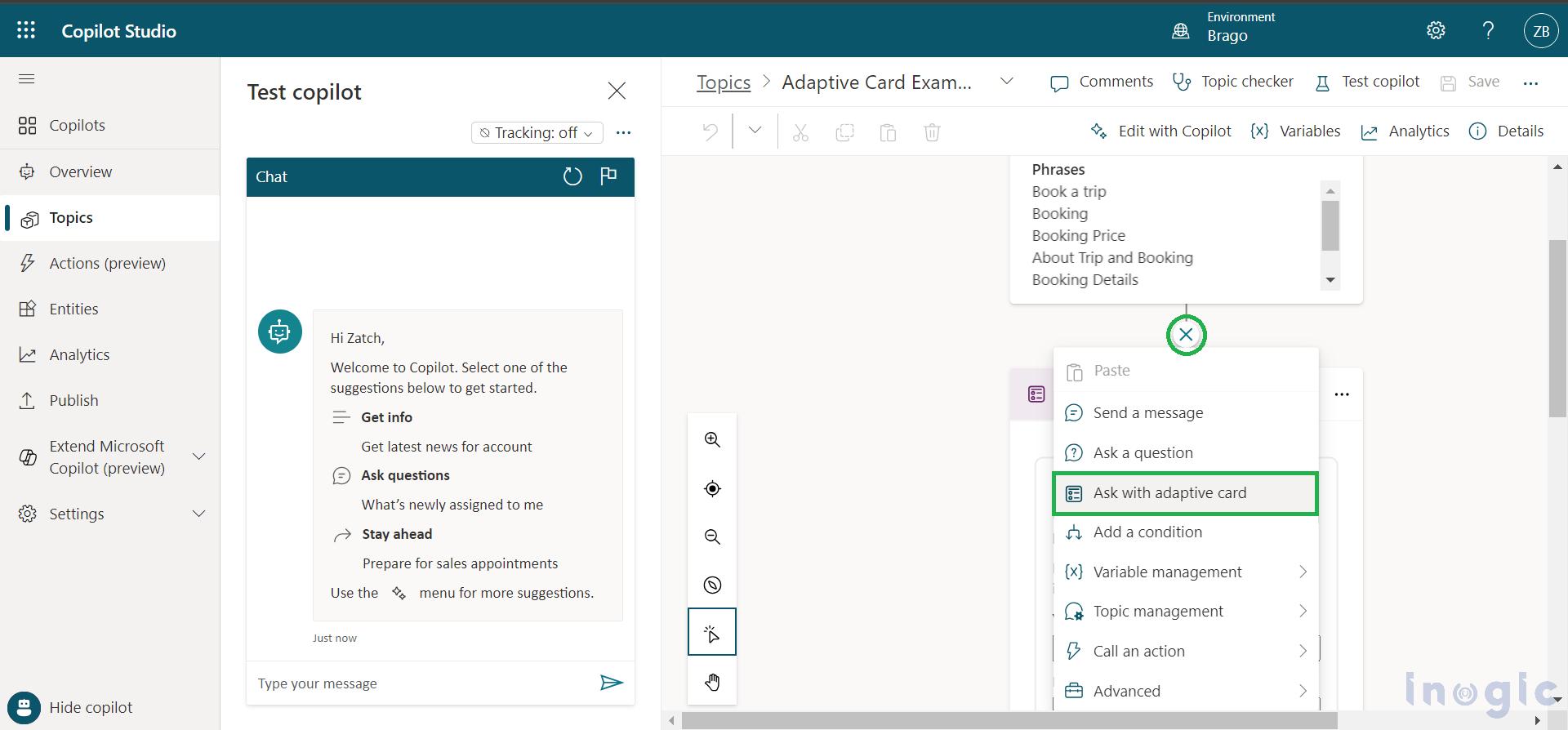 Adaptive Cards in Microsoft Copilot Studio