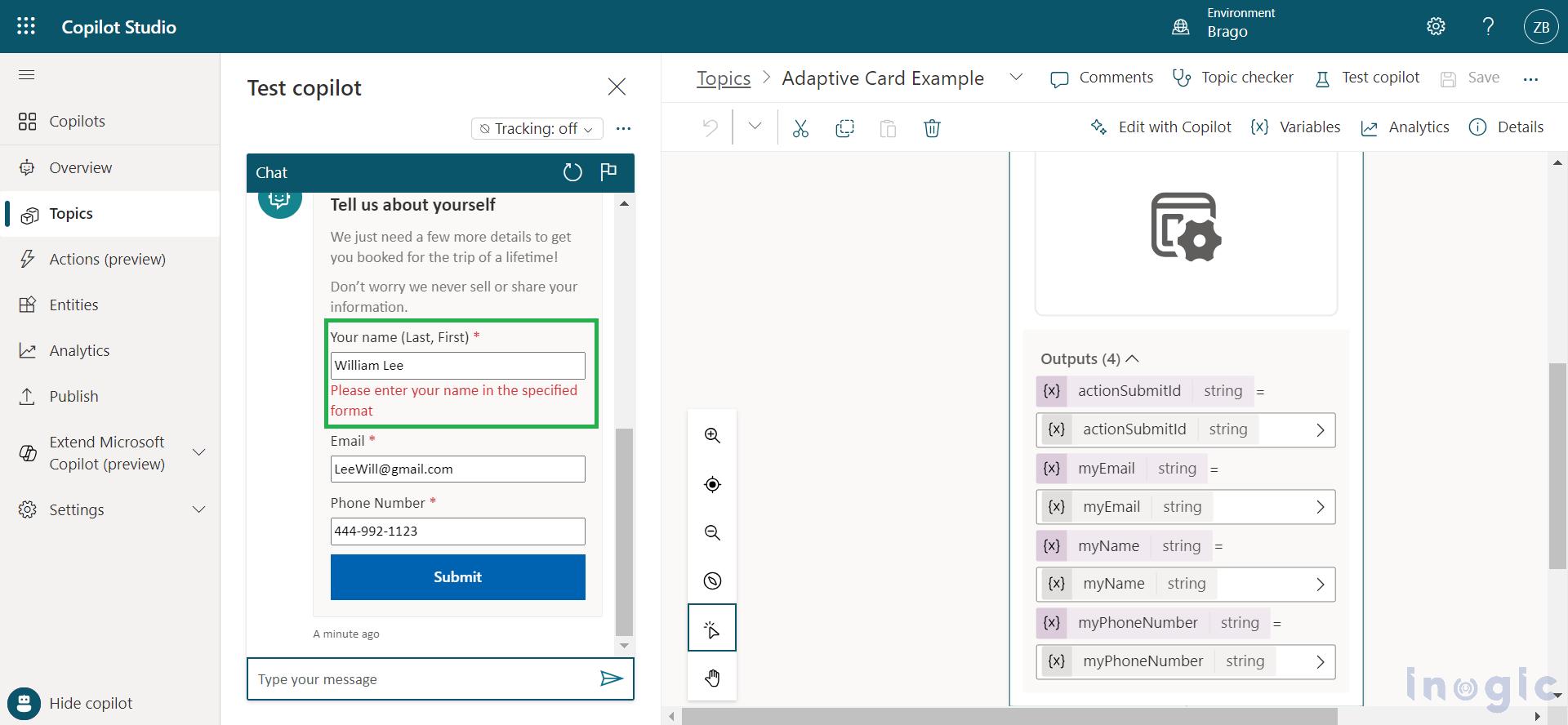 Adaptive Cards in Microsoft Copilot Studio