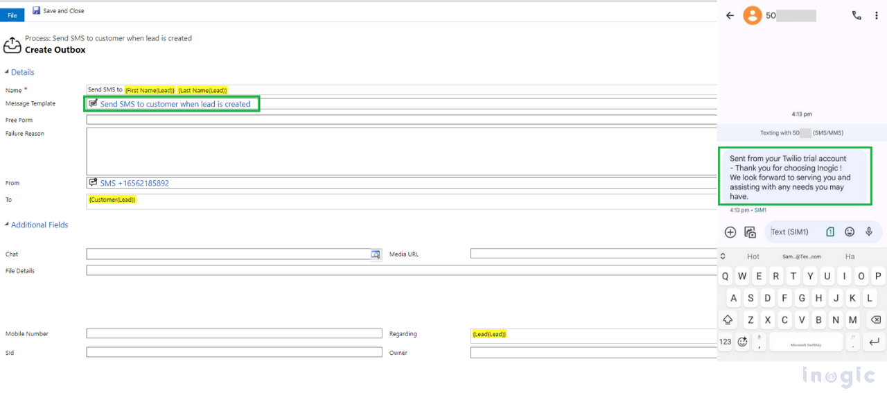 Dynamics 365 CRM and SMS Integration