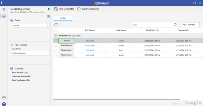 Eliminate Dynamics 365 CRM Duplicates with Master Record Selection and ...