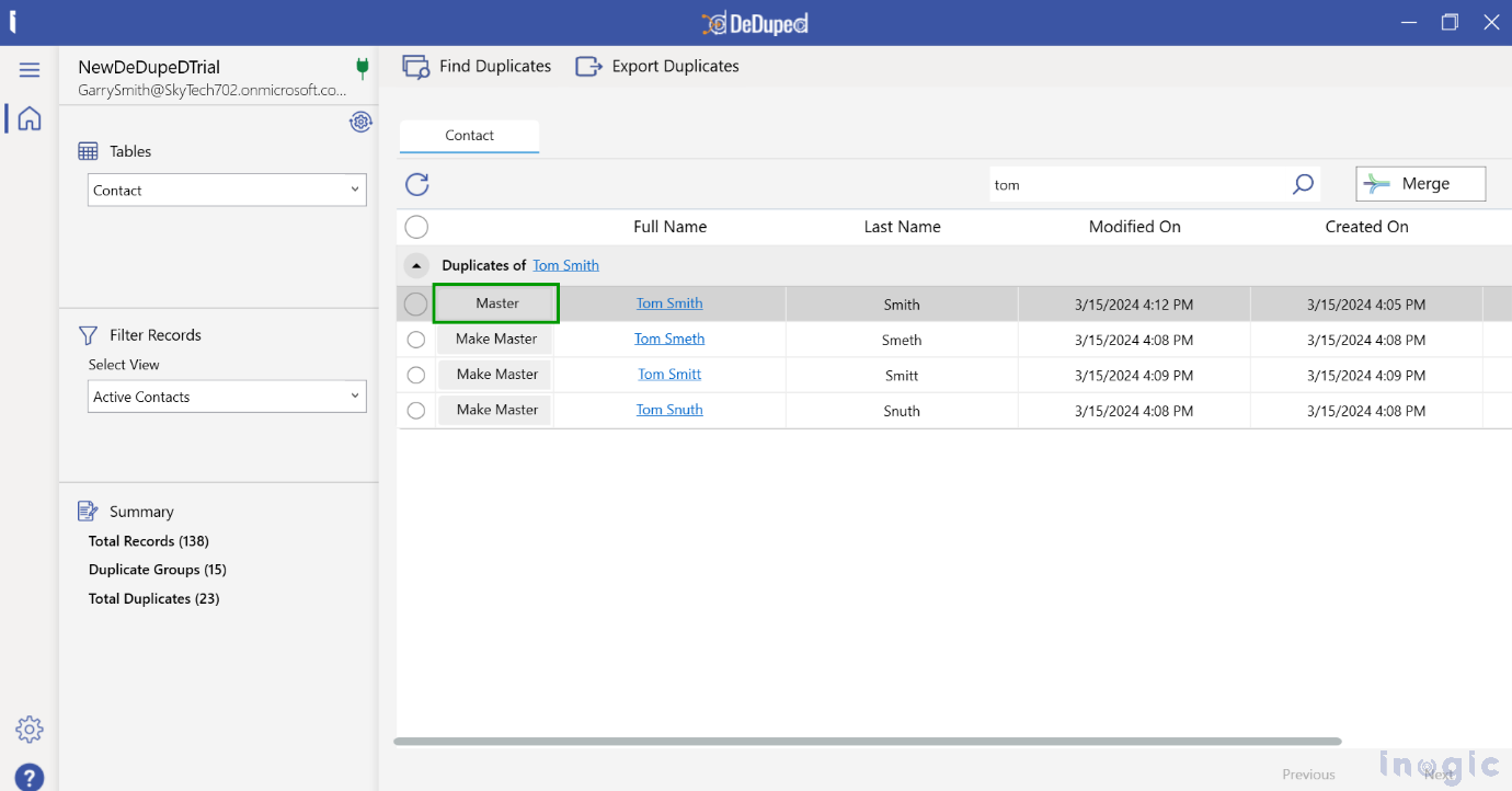 Eliminate Dynamics 365 CRM Duplicates