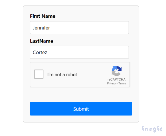 Integrate Google re-Captcha in Power Pages