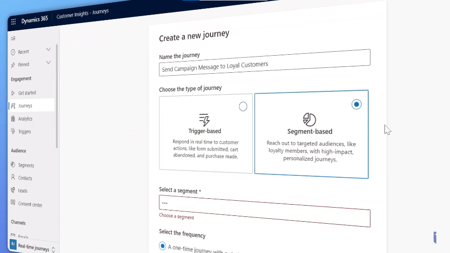 Segment-Based Journey for Increased Engagement