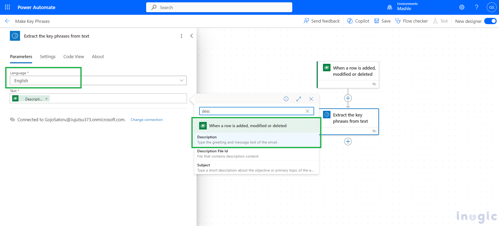 Key Phrase Extraction in Power Automate for Text Analysis 