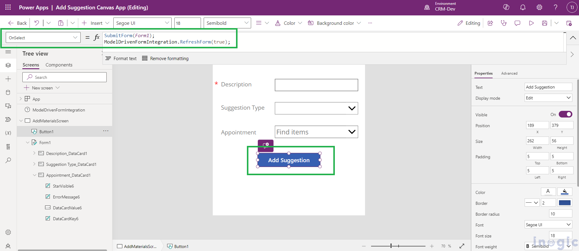 Refresh Dynamics 365 CRM Subgrid from Embedded Canvas App 