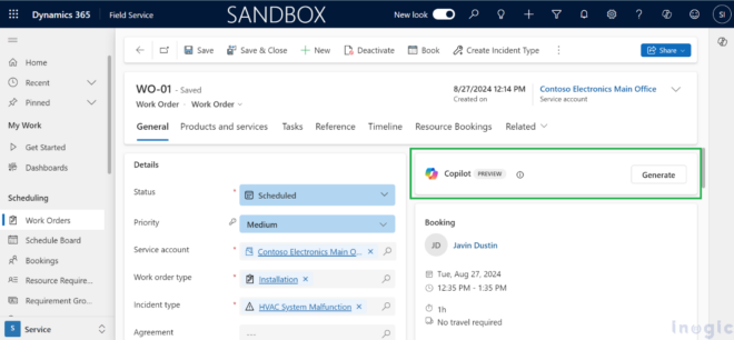 Generate Work Order Summary with Copilot in Dynamics 365 Field Service ...