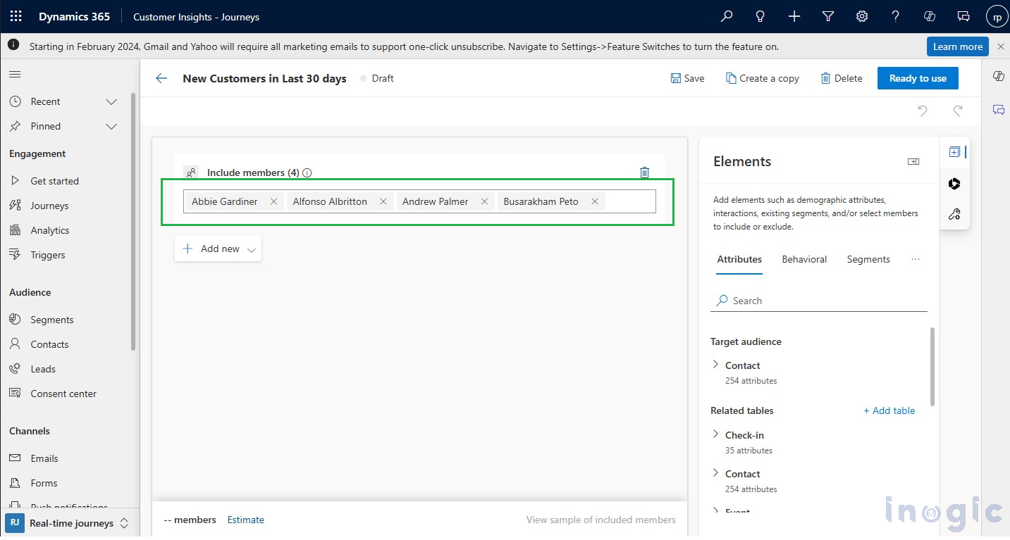 Journeys Using the Web API