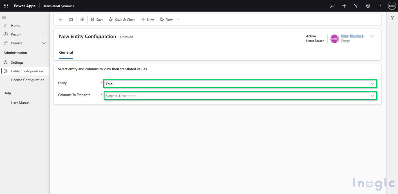 Translate Dynamics 365 Data