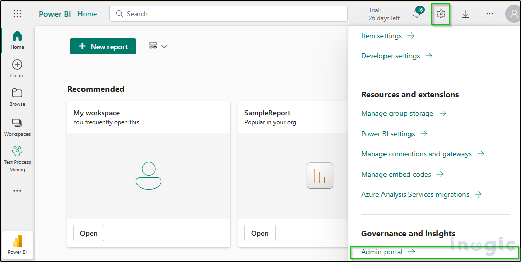 Power BI Workspace