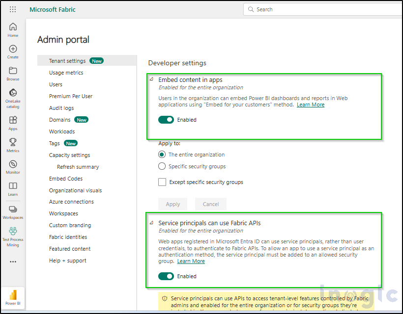 Power BI Workspace